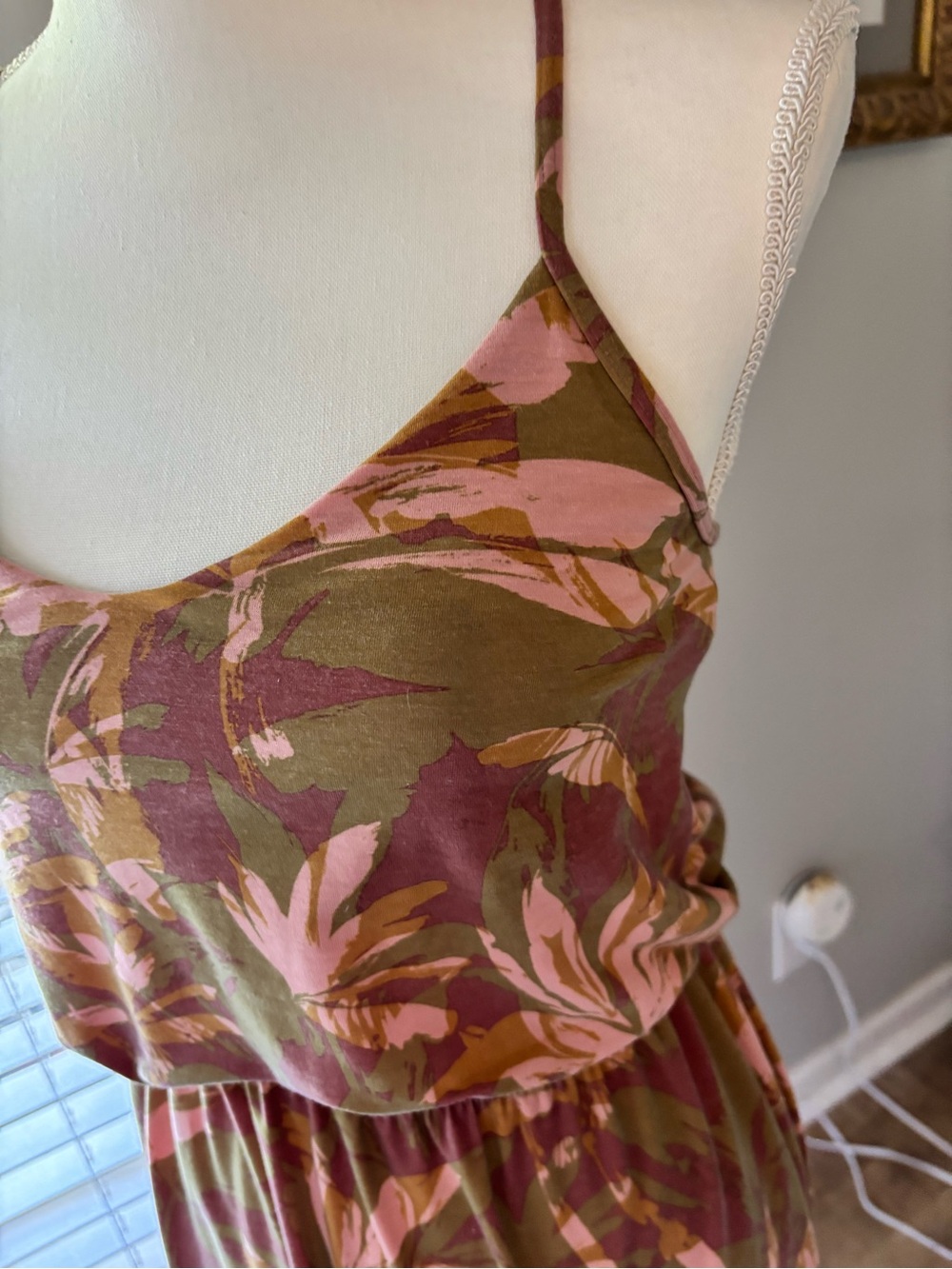 Prana Ayla Dress floral camouflage print size extra small EUC - Picture 4 of 10